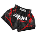 Extreme Hobby Spodenki Muay Thai Iron Force Czarne/Czerwone