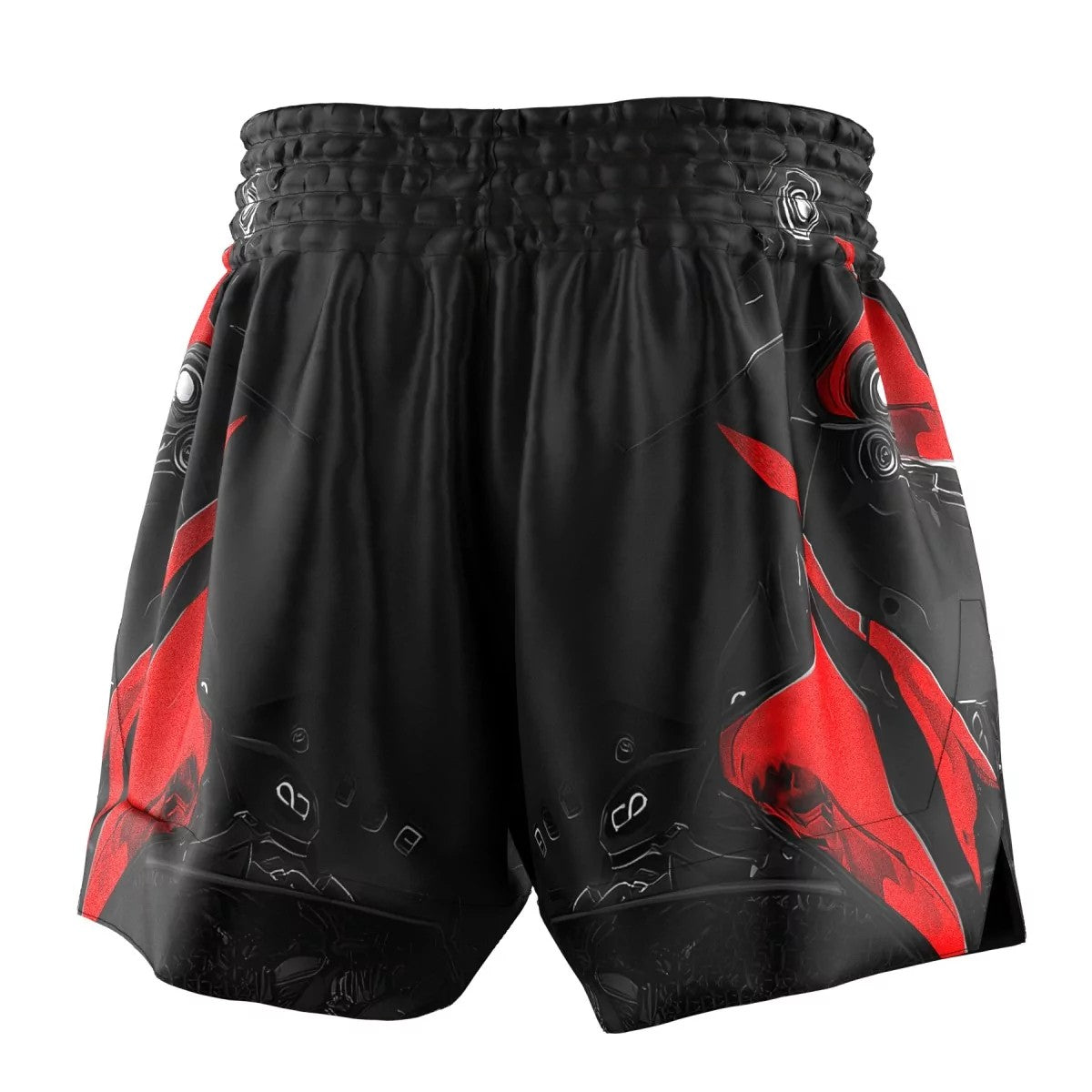 Extreme Hobby Spodenki Muay Thai Iron Force Czarne/Czerwone