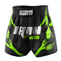 Extreme Hobby Spodenki Muay Thai Iron Force Czarne/Limonka