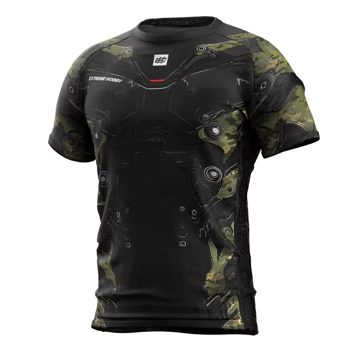 Extreme Hobby Koszulka Techniczna Iron Force Czarna/Camo