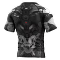 Extreme Hobby Rashguard Męski Iron Force Krótki Rękaw Czarny/Biały
