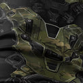 Extreme Hobby Rashguard Męski Iron Force Krótki Rękaw Czarny/Camo