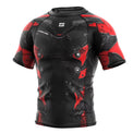 Extreme Hobby Rashguard Męski Iron Force Krótki Rękaw Czarny/Czerwony