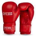 StormCloud Rękawice Bokserskie ze skóry naturalnej Turniejowe Competitor New Czerwone