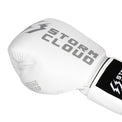 StormCloud Rękawice Bokserskie ze skóry bydlęcej Boxing Pro 2.0 Białe/Srebrne