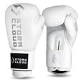 StormCloud Rękawice Bokserskie ze skóry bydlęcej Boxing Pro 2.0 Białe/Srebrne