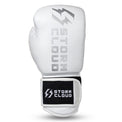 StormCloud Rękawice Bokserskie ze skóry bydlęcej Boxing Pro 2.0 Białe/Srebrne