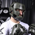8 Weapons Kask Bokserski Unlimited Oliwkowy/Czarny