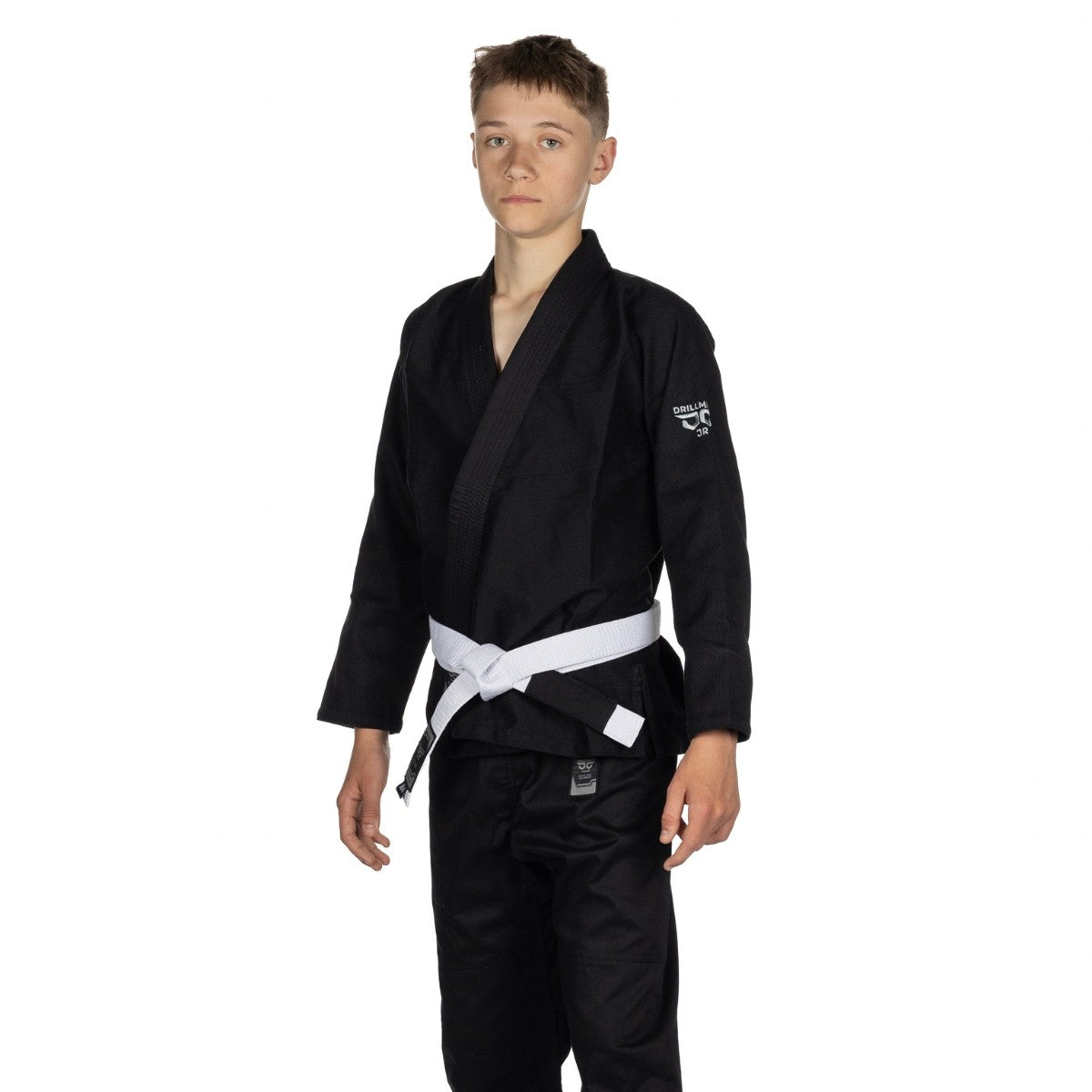 Drillmate Kimono/Gi Junior Core Mate dla dzieci Czarne + biały pas w komplecie
