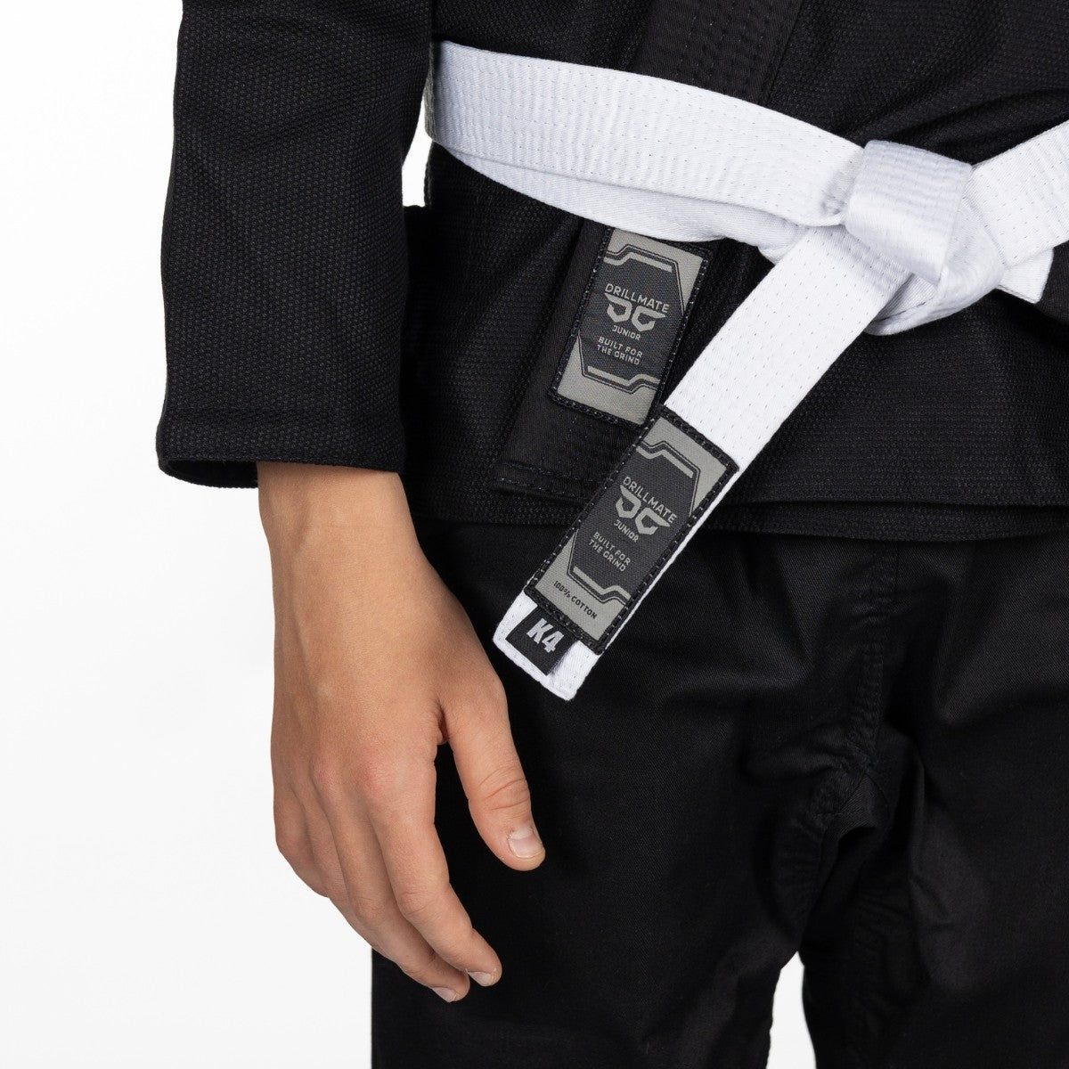 Drillmate Kimono/Gi Junior Core Mate dla dzieci Czarne + biały pas w komplecie