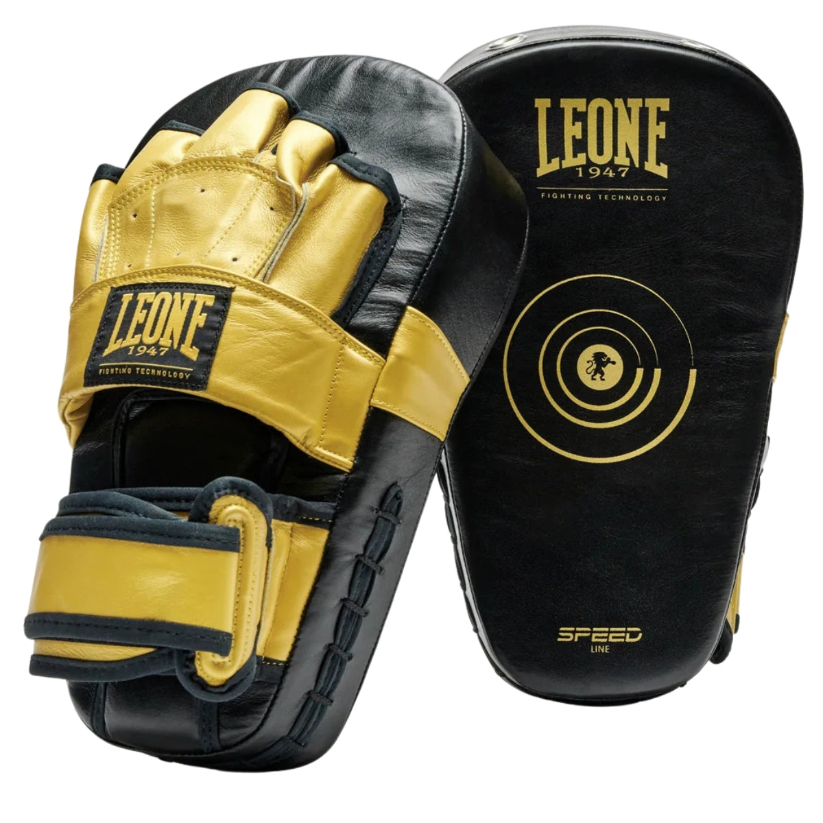 Leone Tarcze trenerskie Tajskie zakrzywione Speed Line
