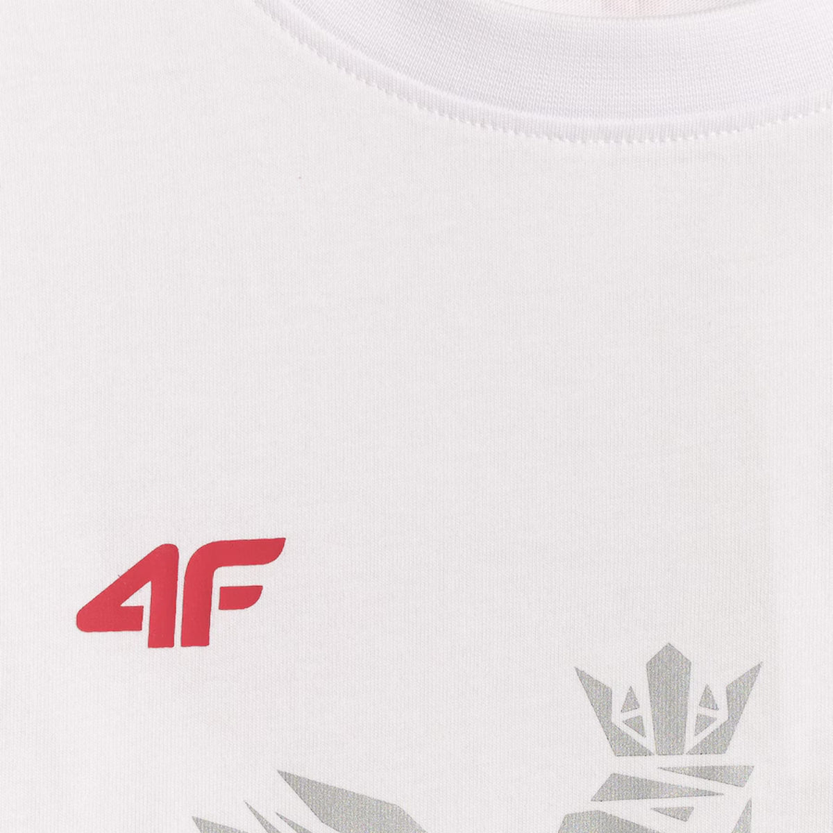 4F T-shirt kibica Polska Orzeł Biała