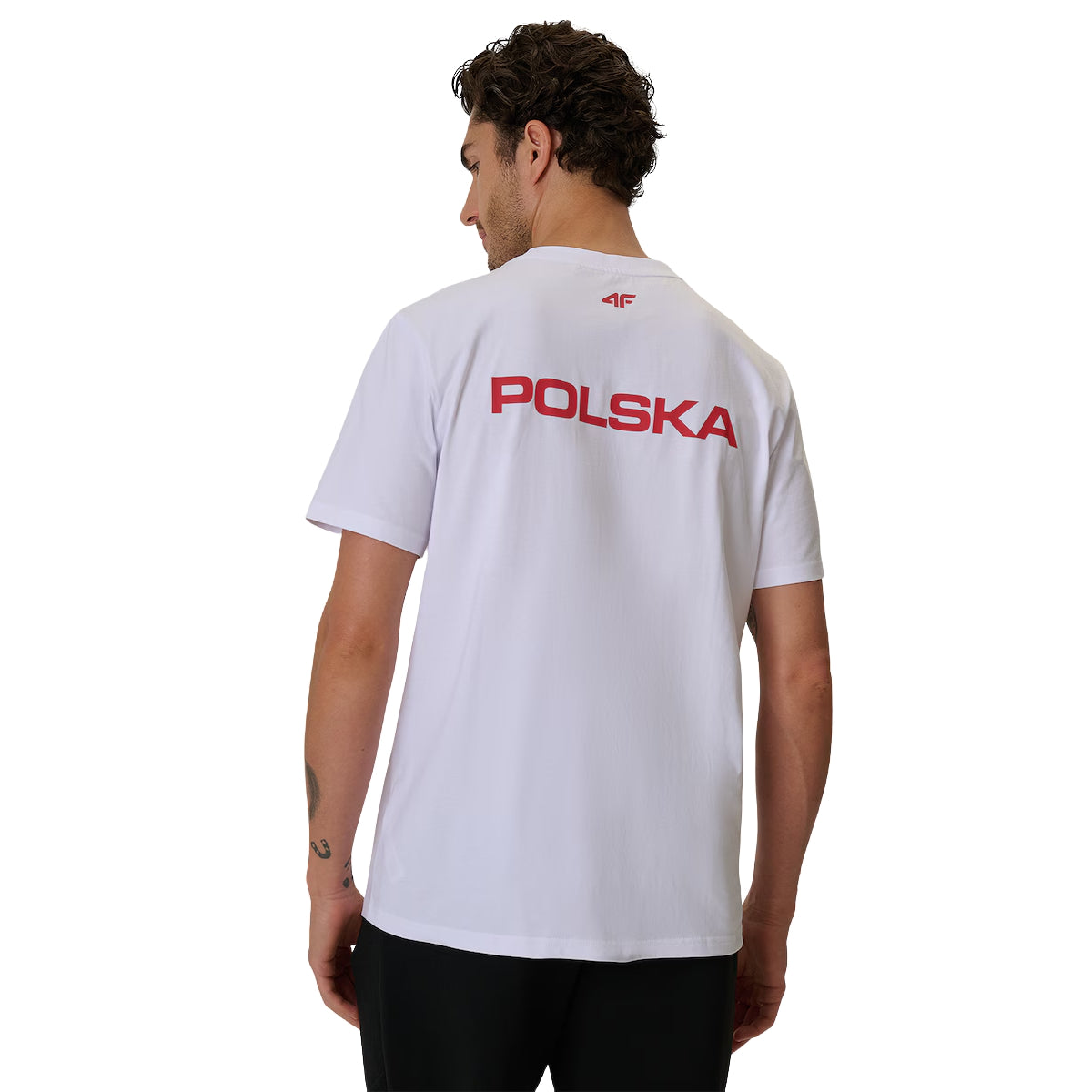 4F T-shirt kibica Polska Orzeł Biała