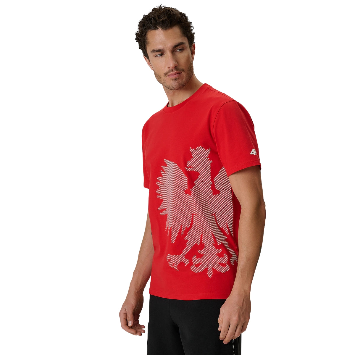 4F T-shirt kibica Polska Orzeł Czerwona