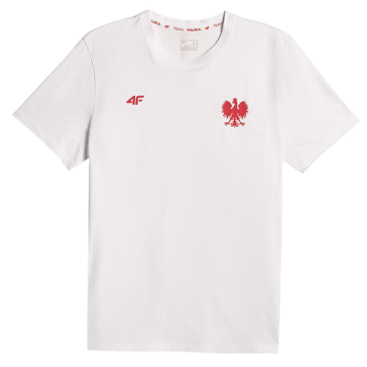 4F T-shirt kibica Polska Mały Orzeł Biała