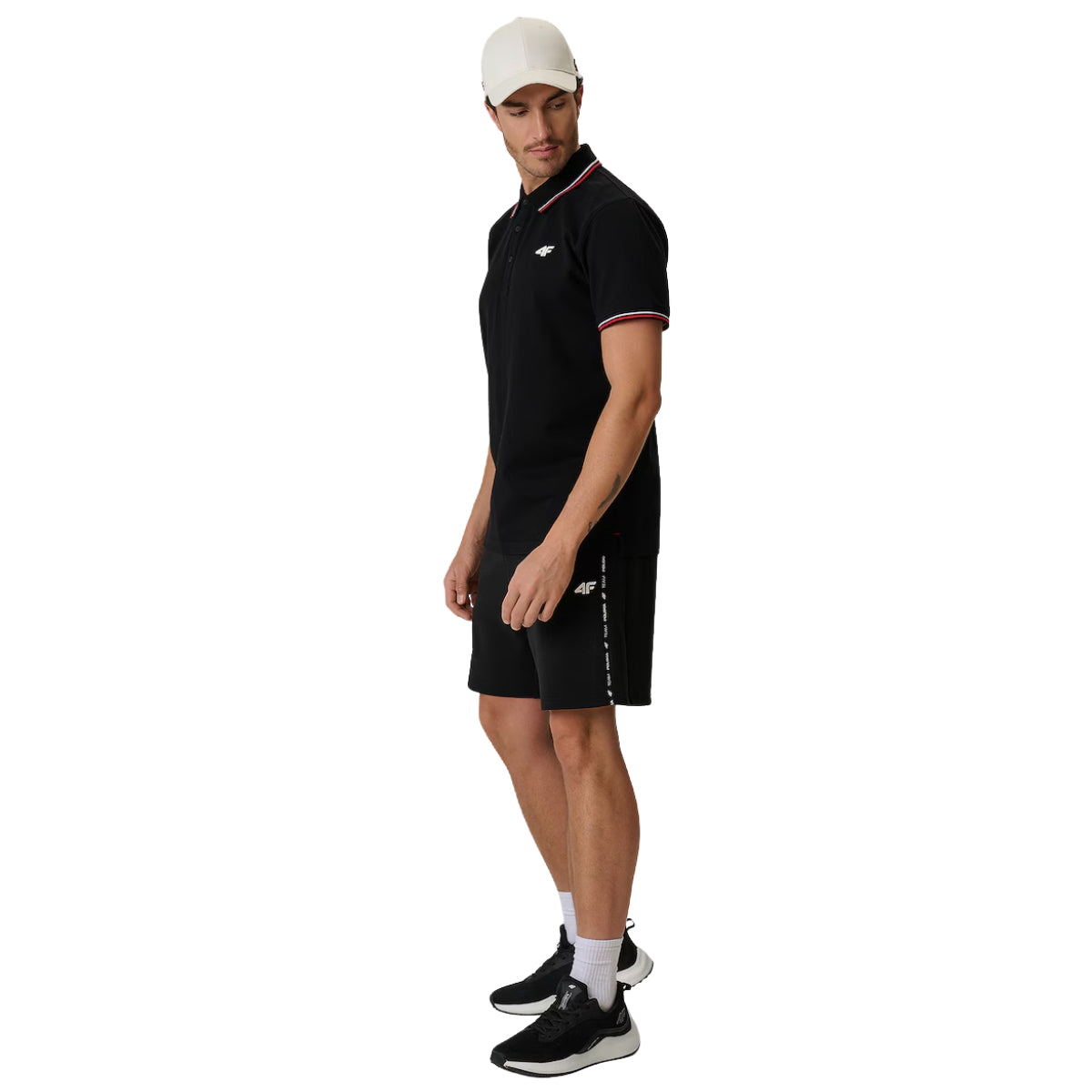 4F Spodenki kibica sportowe Czarne