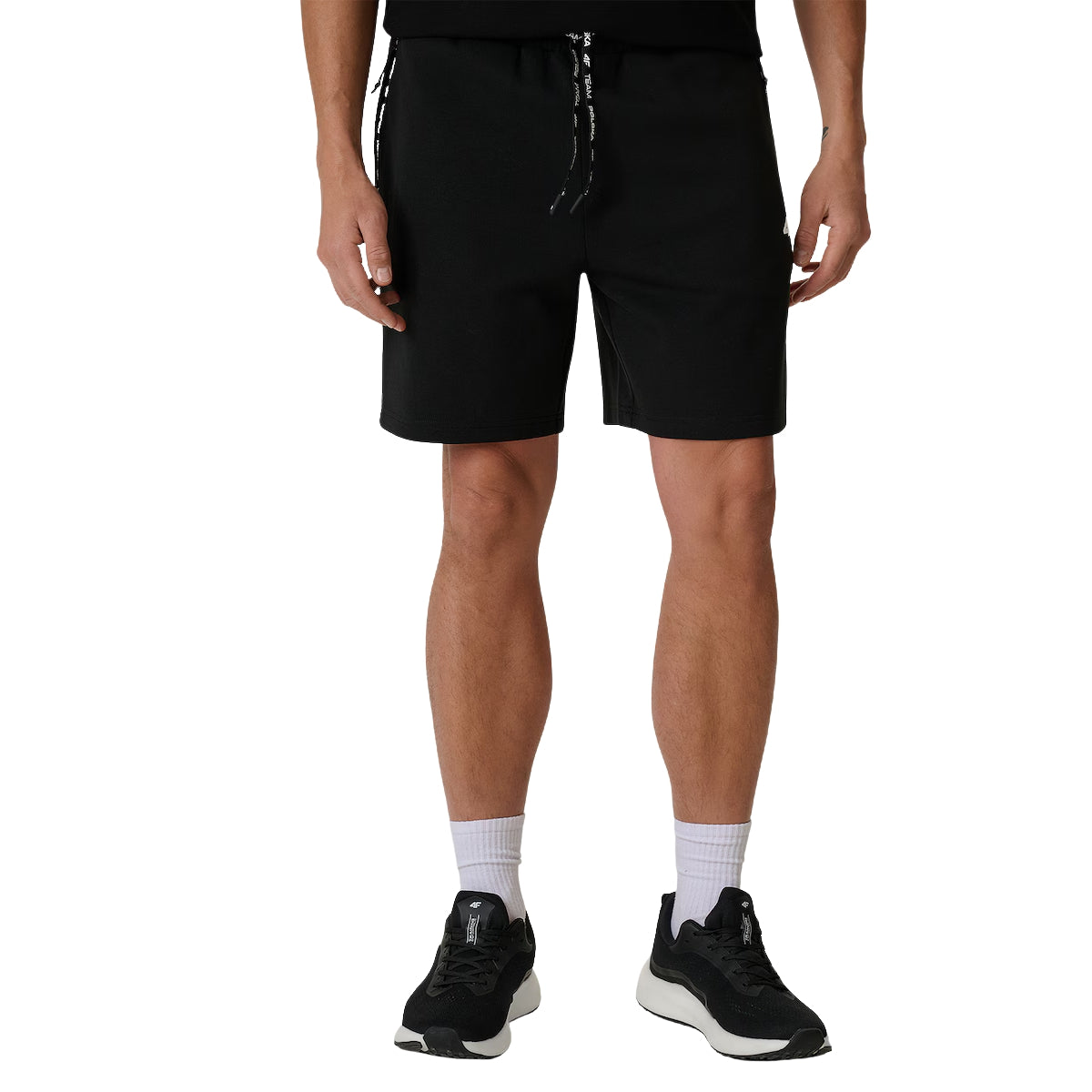 4F Spodenki kibica sportowe Czarne