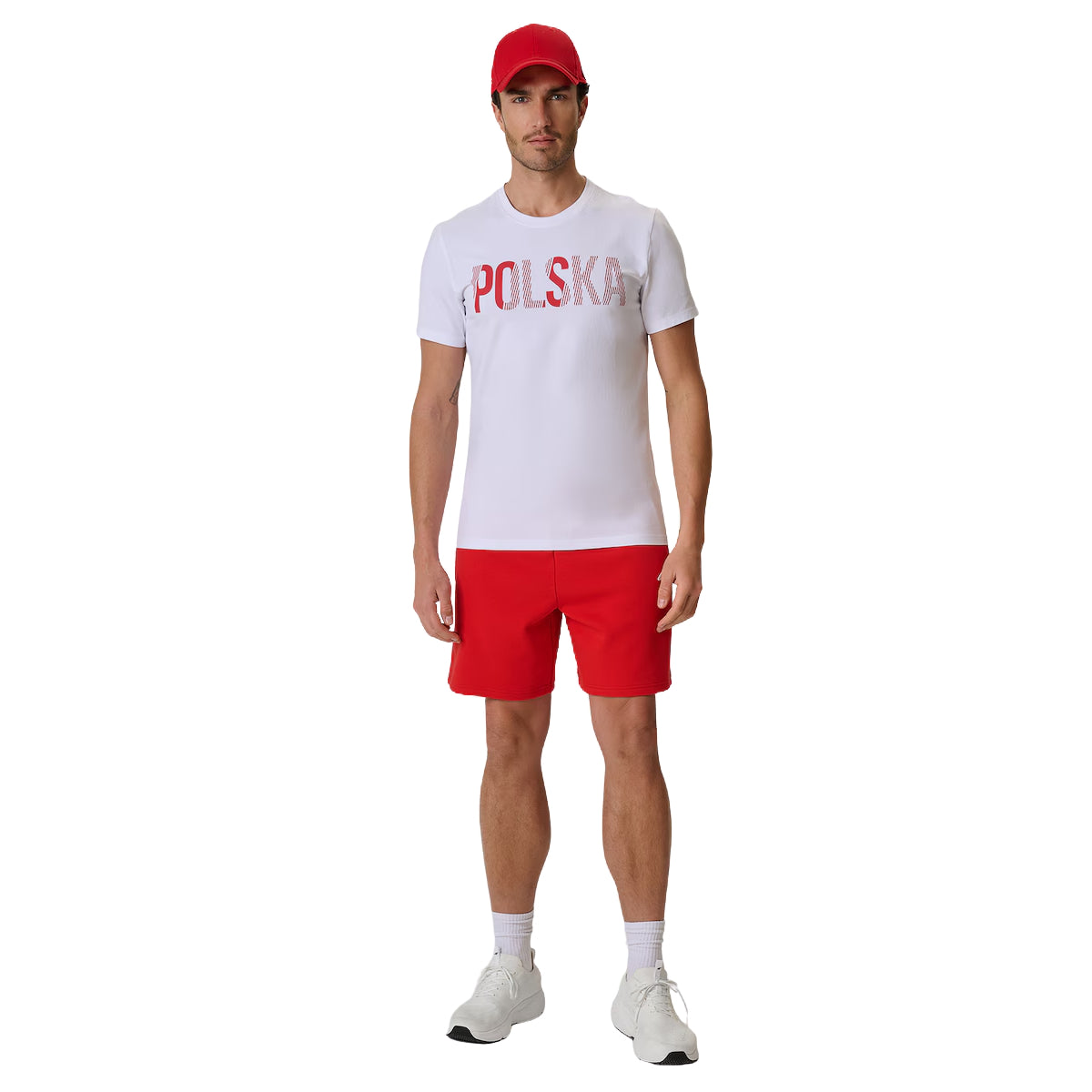4F Spodenki kibica sportowe Czerwone