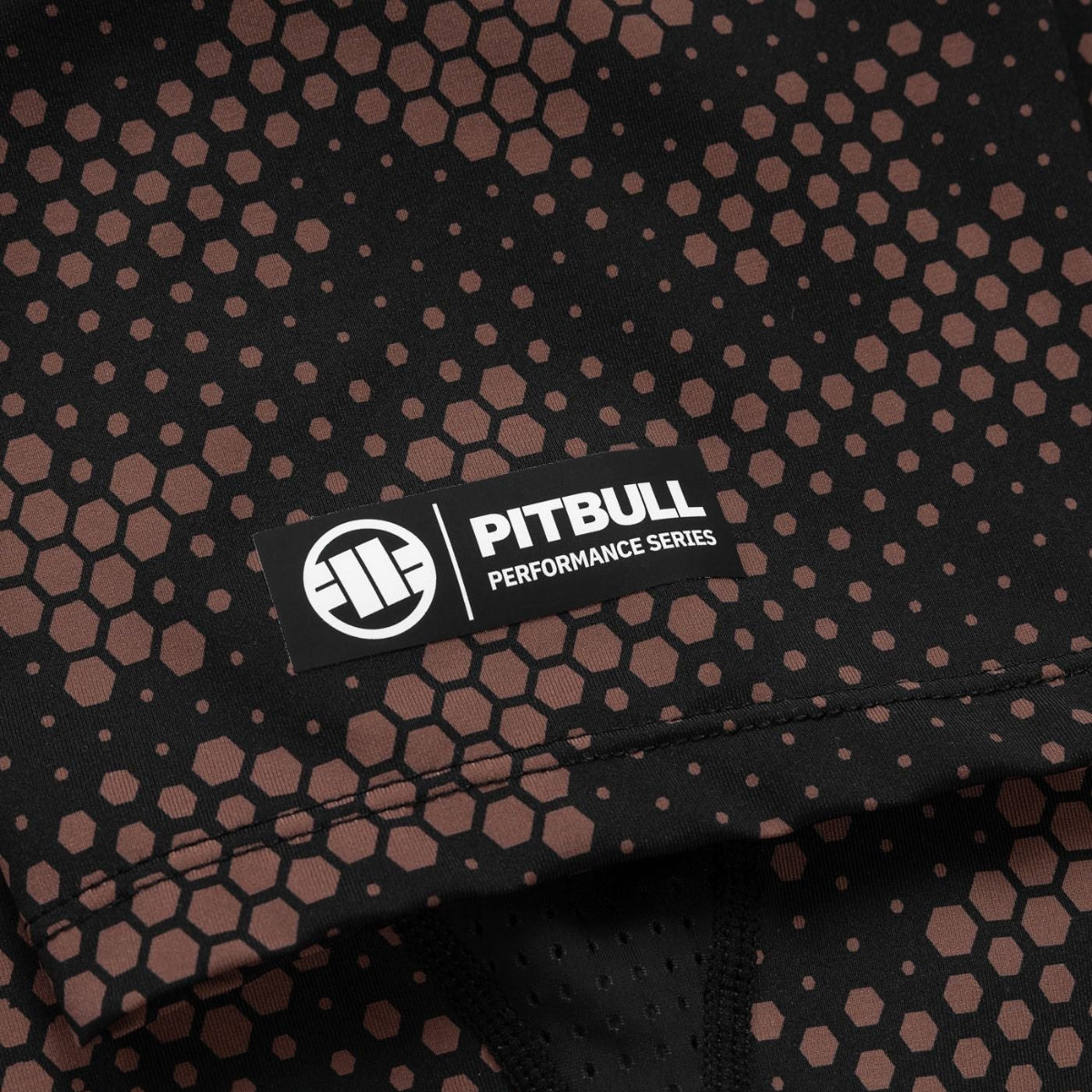 Pitbull Rashguard Hex Camo Hilltop Sand Krótki rękaw