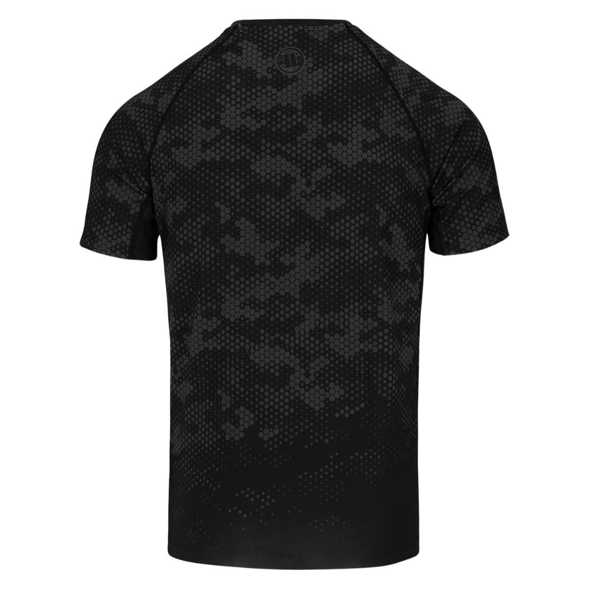 Pitbull Rashguard Hex Camo Hilltop Czarny Krótki rękaw