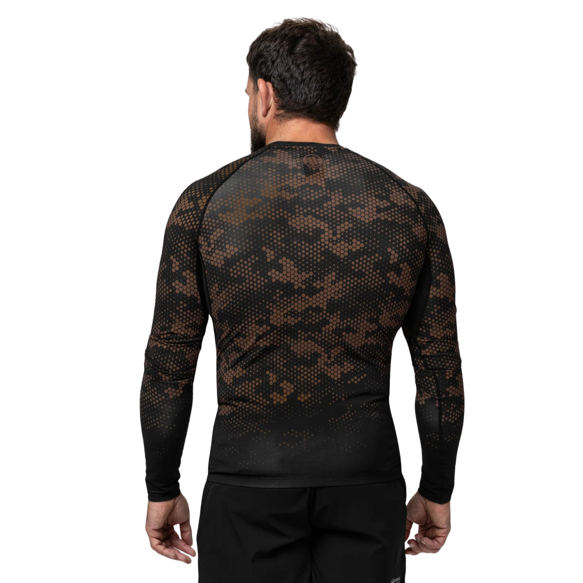Pitbull Rashguard Hex Camo Hilltop Sand Długi rękaw
