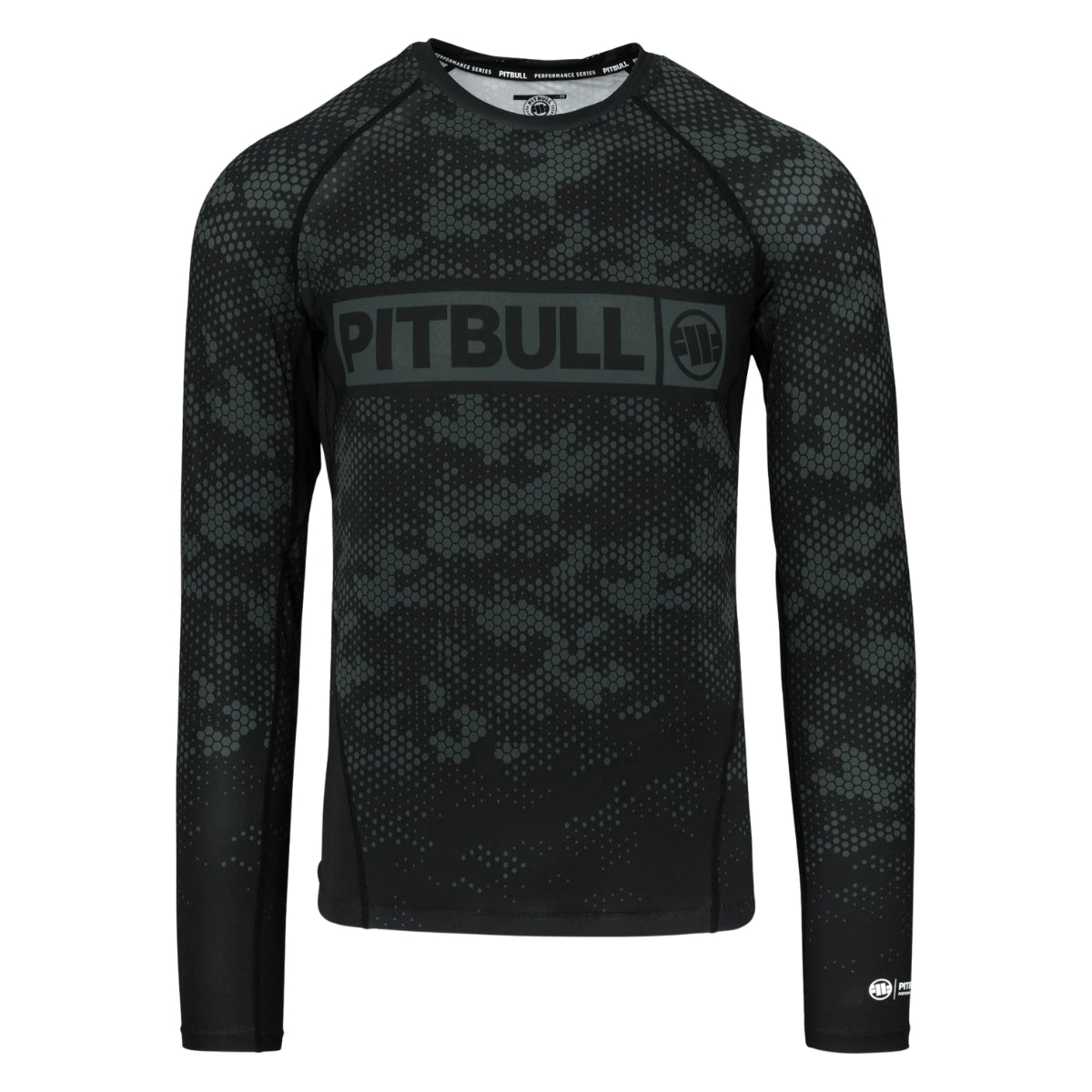 Pitbull Rashguard Hex Camo Hilltop Oliwkowy Długi rękaw