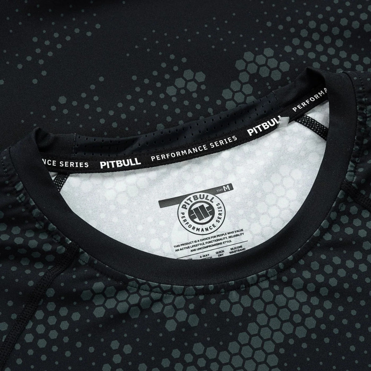Pitbull Rashguard Hex Camo Hilltop Oliwkowy Długi rękaw