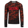 Pitbull Rashguard Hex Camo Hilltop Czerwony Długi rękaw