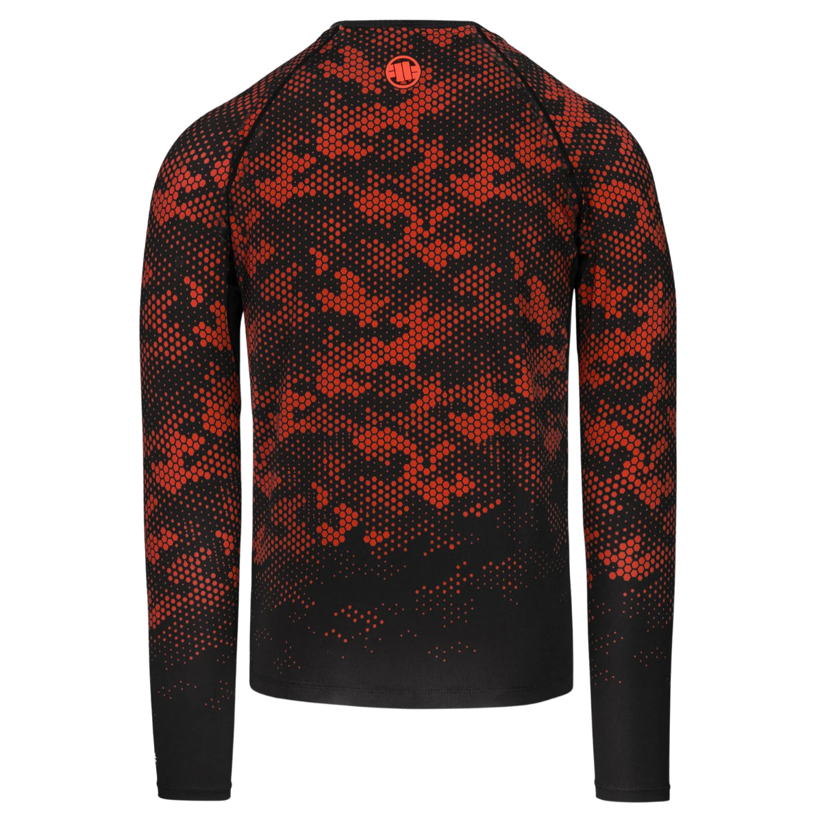 Pitbull Rashguard Hex Camo Hilltop Czerwony Długi rękaw