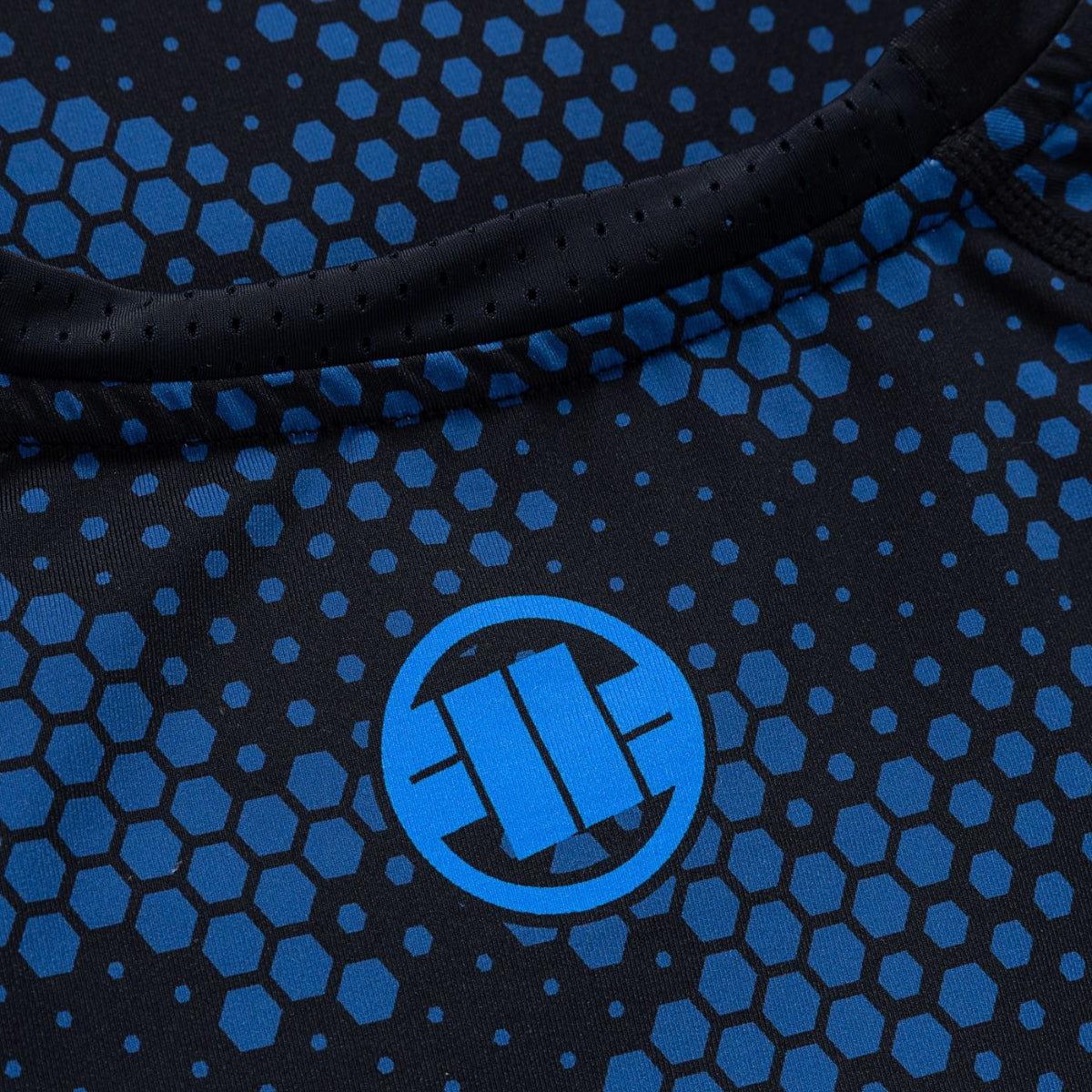 Pitbull Rashguard Hex Camo Hilltop Niebieski Długi rekaw