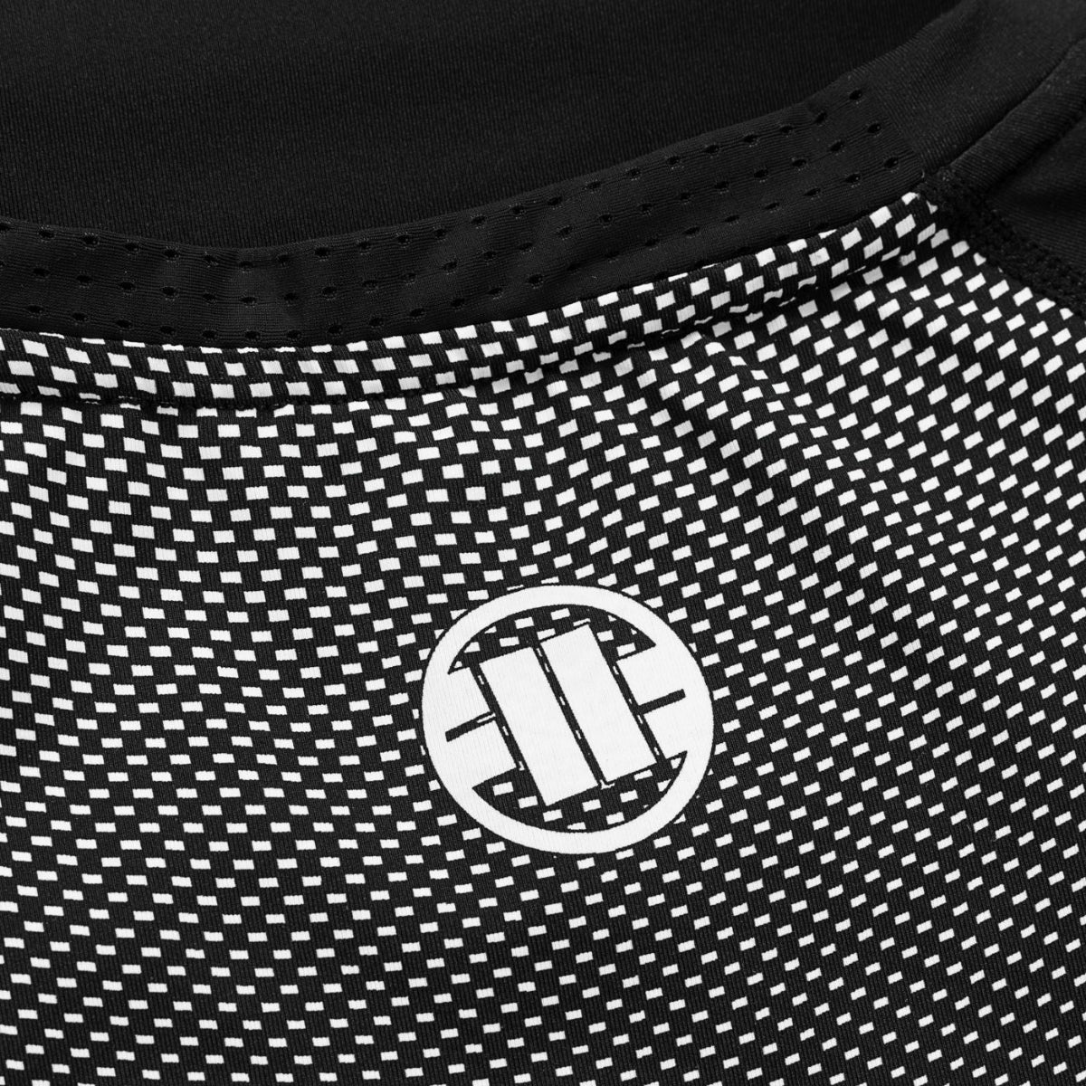 Pitbull Rashguard Ranked Czarny Krótki rękaw