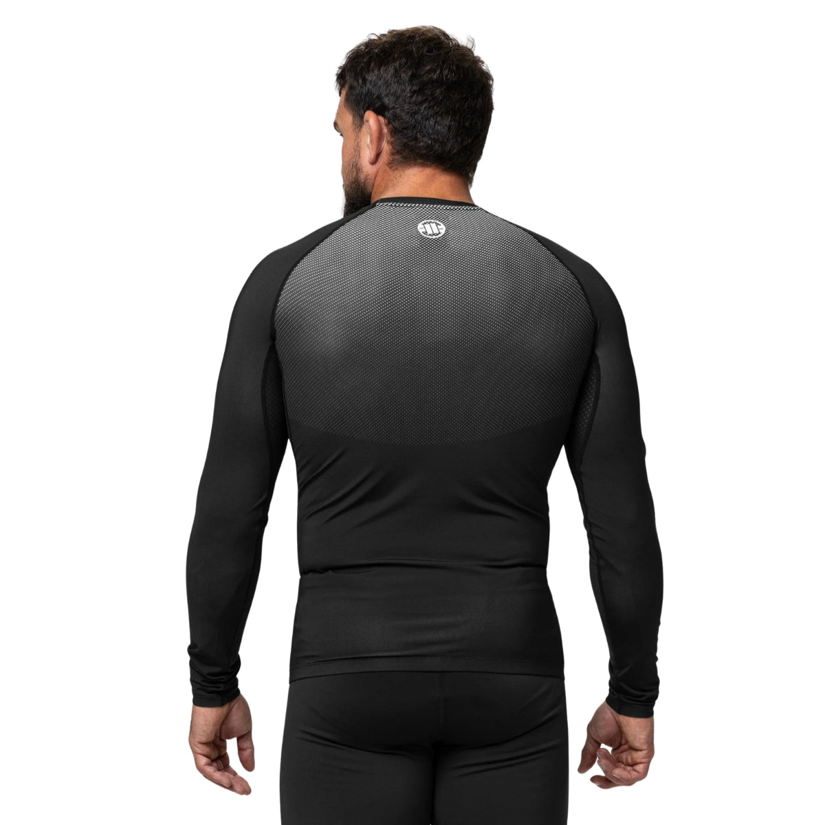 Pitbull Rashguard Ranked Czarny Długi rękaw