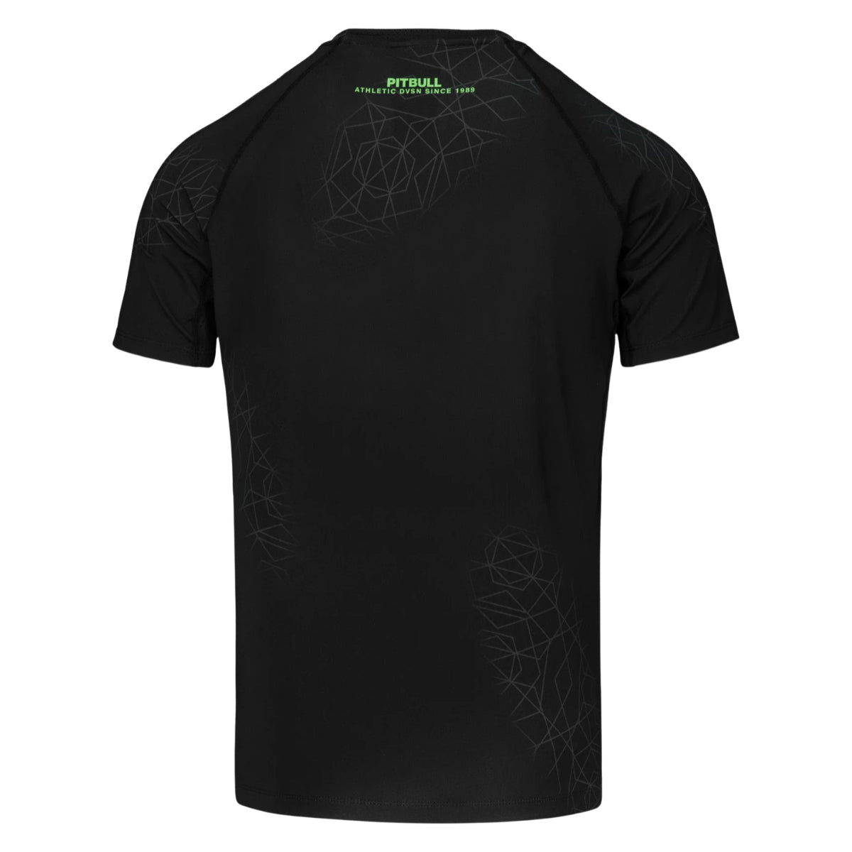 Pitbull Rashguard Ray Krótki rękaw Czarny/Zielony