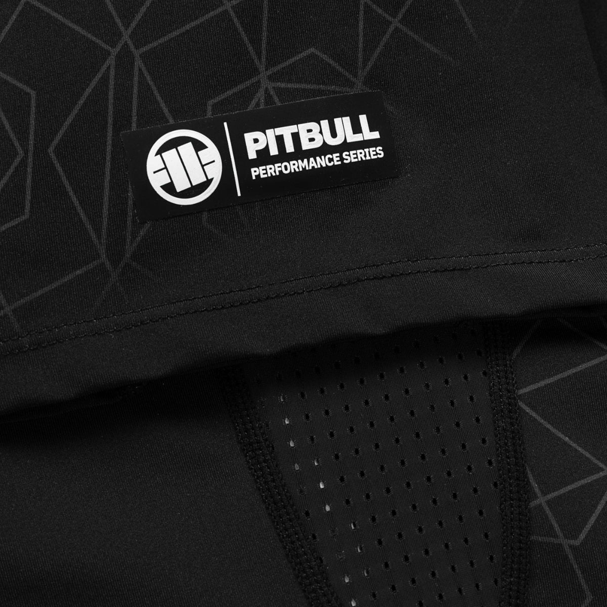 Pitbull Rashguard Ray Krótki rękaw Czarny/Zielony