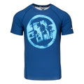 Pitbull Rashguard Logo Palms Krótki rękaw Niebieski