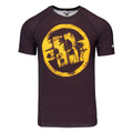 Pitbull Rashguard Logo Palms Krótki rękaw Brązowy