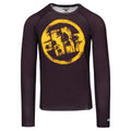 Pitbull Rashguard Logo Palms Długi rękaw Brązowy