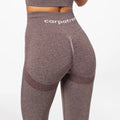 Carpatree Legginsy Bezszwowe Allure Brązowy Melanż