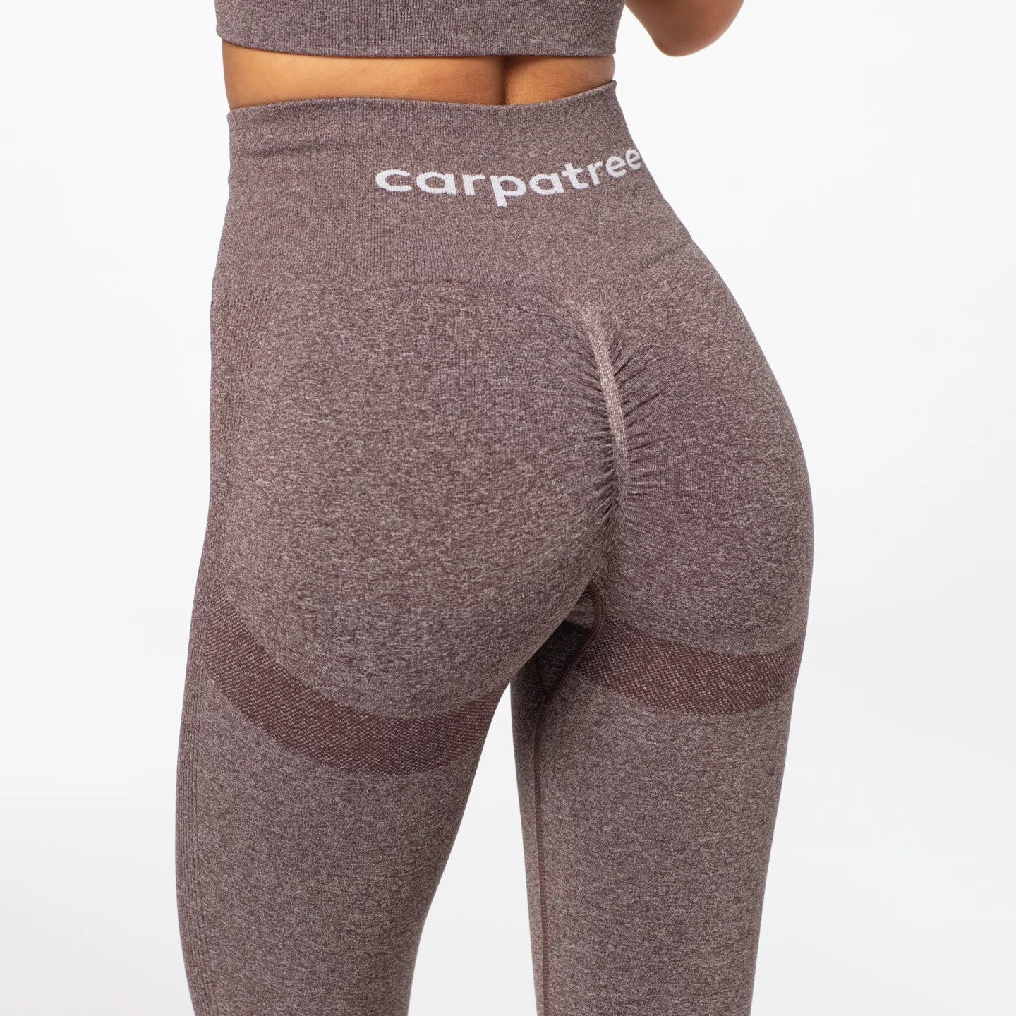 Carpatree Legginsy Bezszwowe Allure Brązowy Melanż