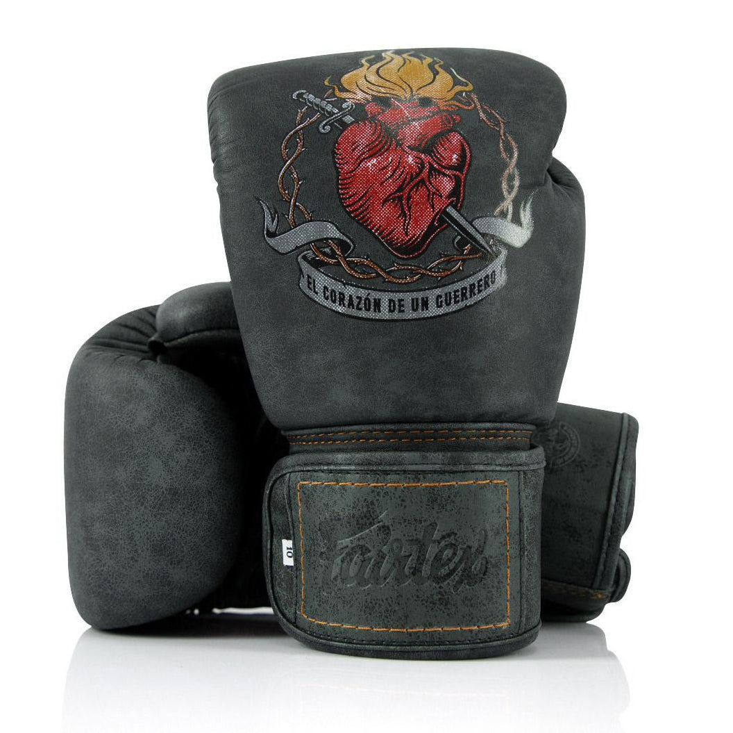Fairtex Rękawice Bokserskie ze skóry naturalnej BGV "Heart of Warrior"