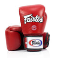 Fairtex Rękawice Bokserskie ze skóry naturalnej BGV1 Breathable Czerwone