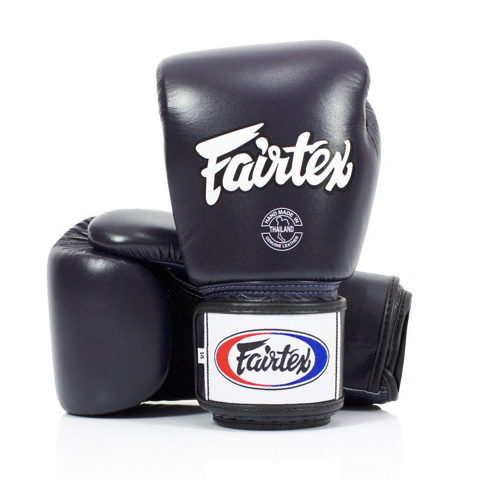 Fairtex Rękawice Bokserskie ze skóry naturalnej BGV1 Breathable Niebieskie