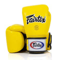 Fairtex Rękawice Bokserskie ze skóry naturalnej BGV1 Breathable Żółte