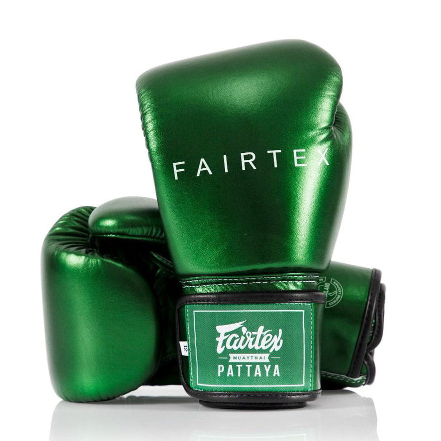 Fairtex Rękawice Bokserskie BGV22 Metalic Zielone