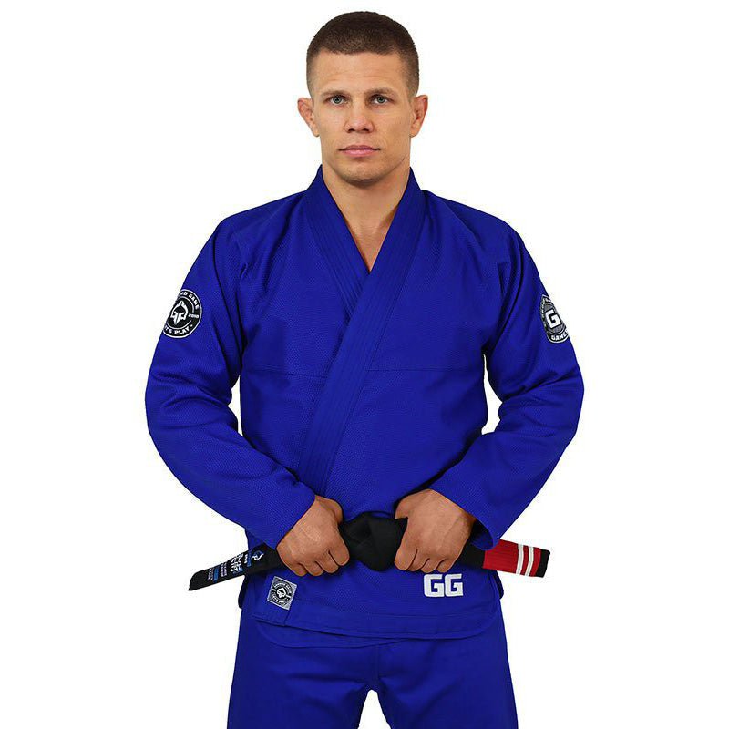 Ground Game Kimono/Gi BJJ Męskie Gamer Niebieskie
