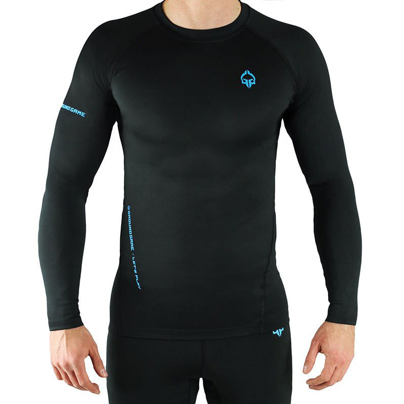 Ground Game Rashguard Męski Athletic 3.0 Długi Rękaw Czarny
