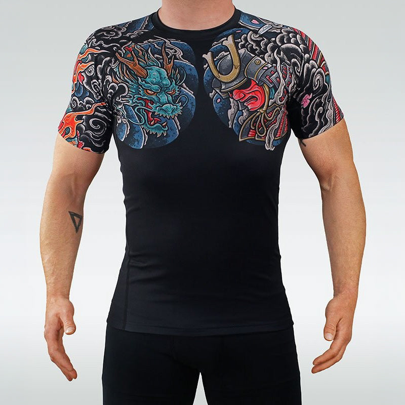Ground Game Rashguard Męski Bushido 3.0 Krótki Rękaw