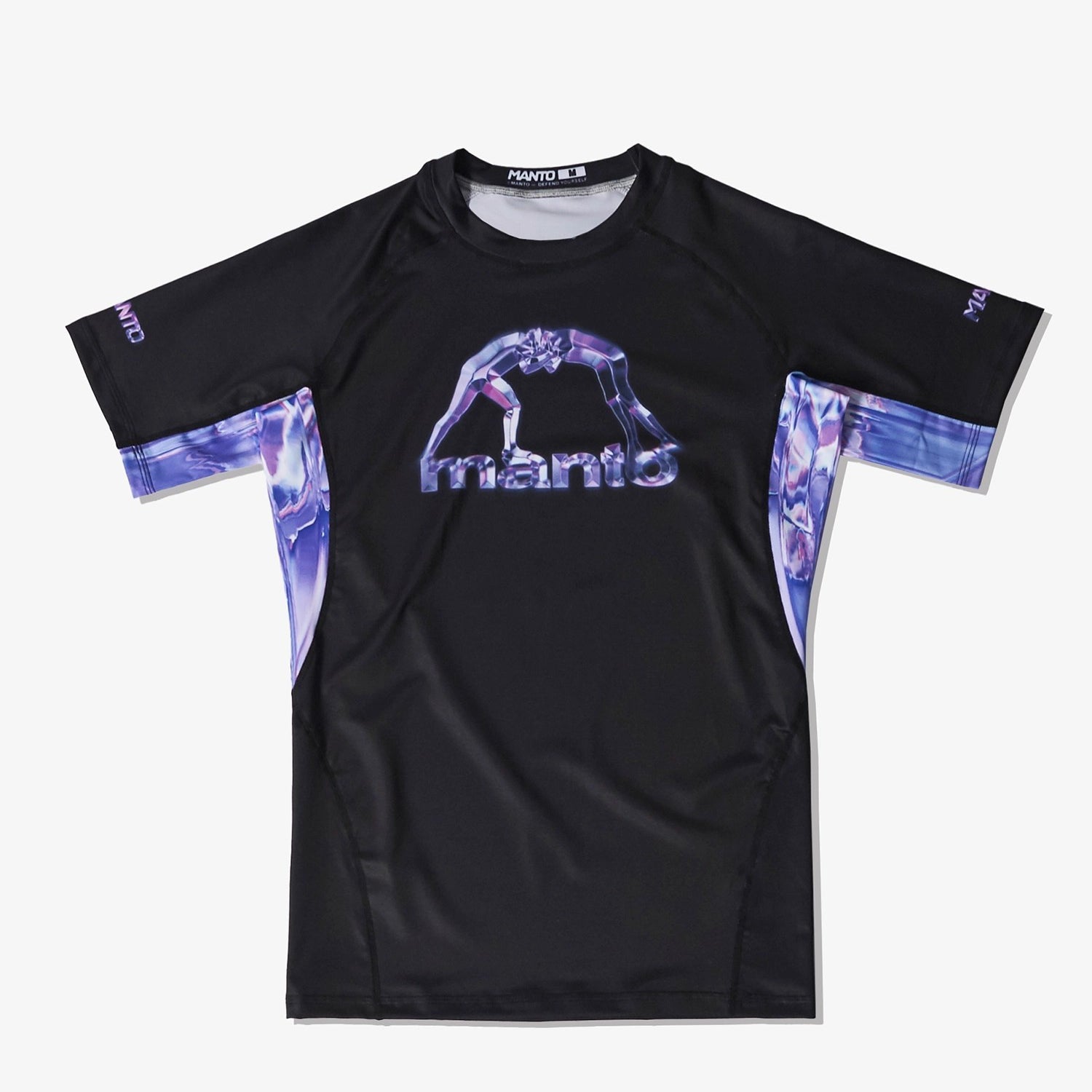 MANTO Rashguard Męski Krótki Rękaw MIRAGE Czarny