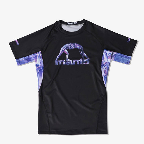 MANTO Rashguard Męski Krótki Rękaw MIRAGE Czarny