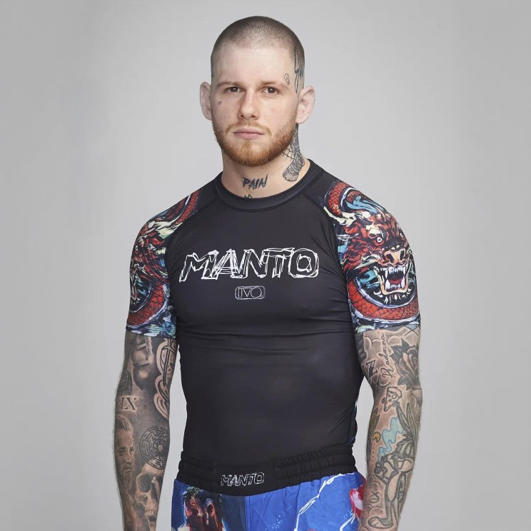 MANTO Rashguard Męski Krótki Rękaw IVO